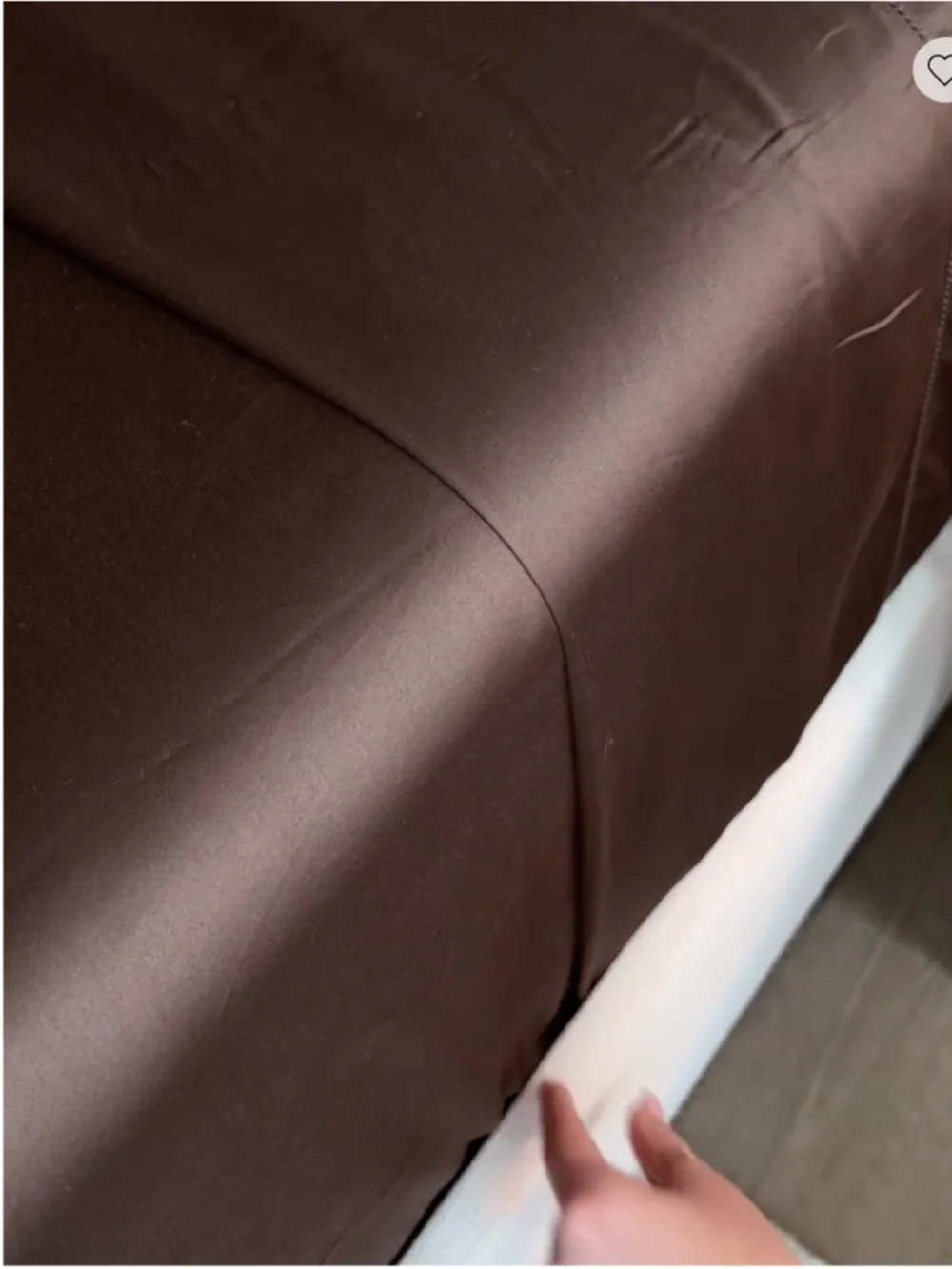 NEW, QUINCE, Signature Giza Cotton Sateen Sheet Set, Full, Espresso